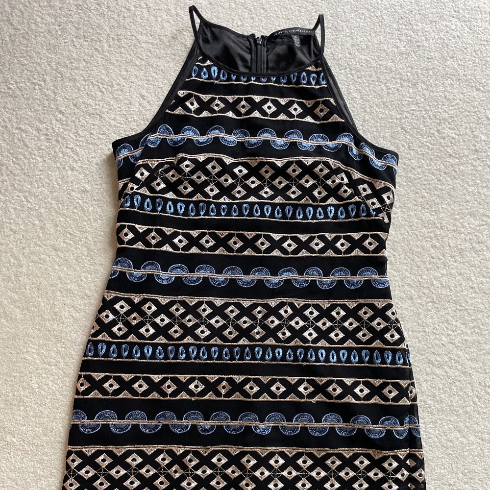 White House Black Market Embroidered Dress